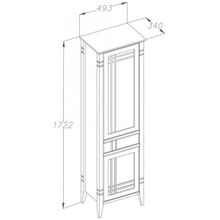 Opadiris Шкаф-пенал для ванной Сакура L орех