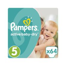 Pampers Active Baby-Dry 11-18 кг 5 64 шт.