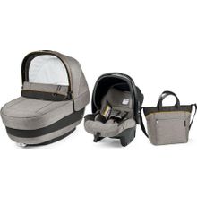 Комплект Peg-Perego Set ELITE (LUXE Grey)+автокресло+сумка