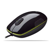 Мышь Logitech LS1 Laser Mouse (Black with Green Flash) (910-000863)