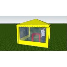Стенка с окном 2,0х2,0 (к шатру Митек 6 граней) (Красный)