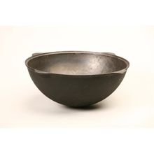 Казан чугунный 10л с крышкой (круглое дно)