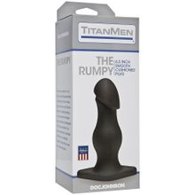 Чёрная анальная пробка TitanMen The Rumpy - 16,5 см. Черный