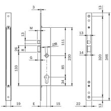 Iseo Замок Iseo 7818-02-35, дополнительный ригель, врезной