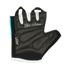 Перчатки для фитнеса STARFIT SU-111 черные белые голубые р.XS