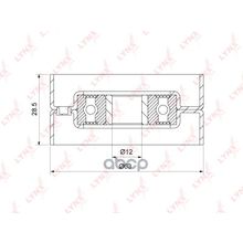 Ролик Обводной Ремня Грм LYNXauto арт. PB3062