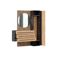 Алмаз. Любимый дом Неаполь Прихожая №8 (Черный Дуб Золотой)