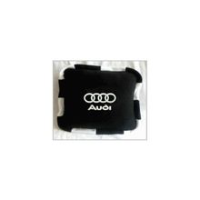  Подушка AUDI черная с кантом ч б