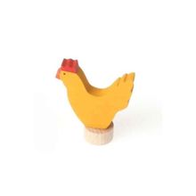Фигурка декоративная для подсвечников - курица желтая (Grimms)