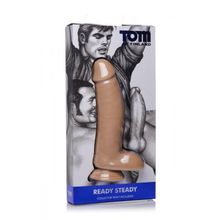 Большой гладкий фаллоимитатор Ready Steady Realistic Dildo - 26 см. телесный