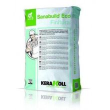 Шпатлёвка Kerakoll Sanabuild Eco Finitura для отделки санационных штукатурок, поддерживающая испарение, силикатная, эко-совместимая, минеральная, 25 кг