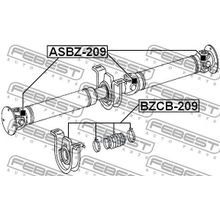 Подшипник Опоры Карданного Вала Mercedes Benz Sprinter 906 2005-2013 Febest арт. BZCB209