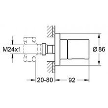 Вентиль Grohe Grohtherm 3000 Cosmopolitan 19470000