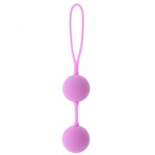 Dream Toys Розовые вагинальные шарики на силиконовой связке GOOD VIBES THE PERFECT BALLS PINK (розовый)