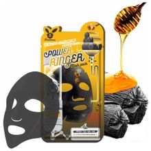 ELIZAVECCA Black Charcoal Honey Deep Power Ringer Mask Pack Маска тканевая с углем и медом