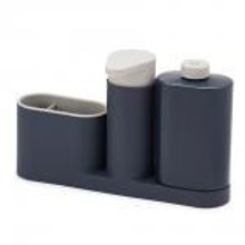 Joseph Joseph Органайзер для раковины с дозатором для мыла и бутылочкой SinkBase Plus серый арт. 85091