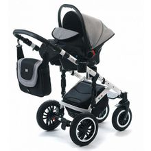 Коляска Vikalex Ferrone (3 в 1) black & white