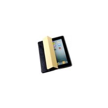 чехол Jisoncase для Apple iPad 2, iPad 3 Vintage Real Leather Smart Cover, Black