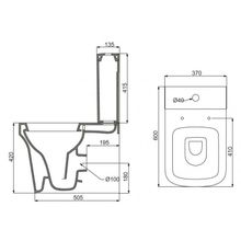 Чаша унитаза, P-trap BelBagno MARCO  BB118CP