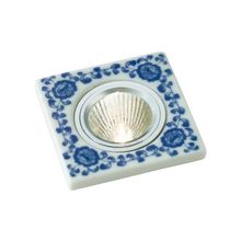 Novotech НП IP20 алюминий белый голубой 369522 NT11 061 GX5.3 50W 12V GZHEL