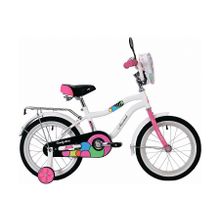 20" NOVATRACK Candy 2019 (1ск, стал, ножной, седло на пружинах, рюкзак)(205CANDY.WT9, белый, 133978)