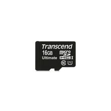 Transcend 16GB Карта памяти MicroSDHC Class10 UHS-I Ultimate Transcend