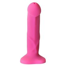 Fun Factory Ярко-розовый фаллоимитатор с функцией семяизвержения Pop Dildo - 17,9 см.