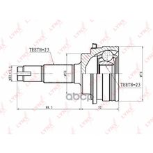 Шрус Наружный | Перед Прав Лев | LYNXauto арт. CO7539