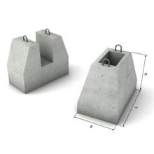 Стакан бетонный (Фундамент забора) Ф-1Н 900х700х450 Коловрат ДСК