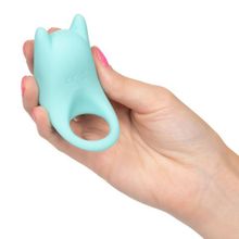 California Exotic Novelties Нежно-голубое перезаряжаемое эрекционное кольцо Silicone Rechargeable Dual Exciter Enhancer