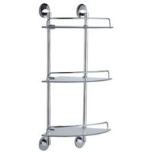 Полка стеклянная 3-ярусная угловая Frap F1607-3