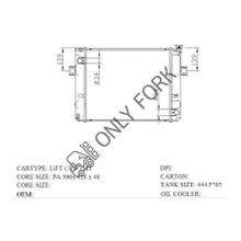 Радиатор Toy. 13Z 6FD40-50A,C240 FD20-30C3Z,C6,4D94E FD G20 30-12,-14,MTM (164103170071 )