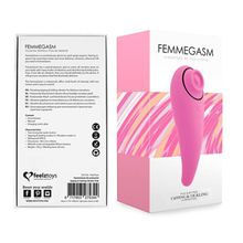 FeelzToys Розовый клиторальный вибромассажер FemmeGasm (розовый)