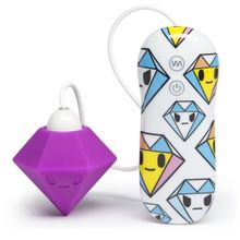 Tokidoki Фиолетовый клиторальный стимулятор-бриллиант SILICONE PURPLE DIAMOND CLITORAL VIBRATOR (фиолетовый)