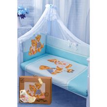 Золотой гусь 7 предметов Sweety Bear голубой Винтаж