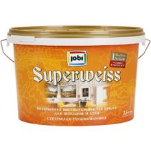 Jobi Superweiss 2.5 л белая морозостойкая