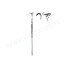 Ретрактор (крючок) седловидный, по DESMARRES (Десмарресу), 16 мм, длина 16 см (арт. 15-091-16-07) KLS Martin, Германия
