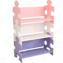 KidKraft Puzzle Bookshelf Pastel