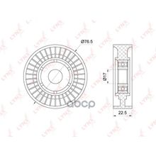 Ролик Натяжной Приводного Ремня Mercedes A-Class (W168,W169) A140-A200 04-   B-Class (W245) B170-B200cdi 05- LYNXauto арт. PB5357