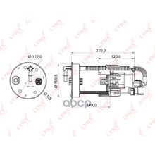 Фильтр Топливный LYNXauto арт. LF954M