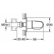 Вентиль Grohe Grohtherm 1000 New 19981000