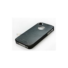 Накладка metal case для iPhone 4, Cross line, черный
