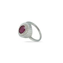 Кольцо с рубином, серебро 925 пробы, 016503-01-02