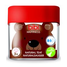 Bibi для бутылочки Happiness Natural силикон 3 мес. + 2шт.