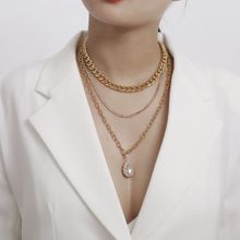 Многослойное колье под золото (арт. 81150-4)