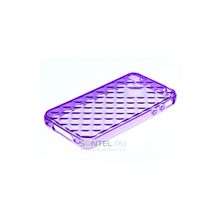Силиконовая накладка для iPhone 4 4S вид №30 purple