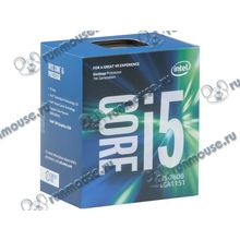 Процессор Intel "Core i5-7600" (3.50ГГц, 4x256КБ+6МБ, EM64T, GPU) Socket1151 (Box) (ret) [137171]