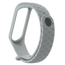 Xiaomi Ремешок для Xiaomi mi Band 3 рифленый gray