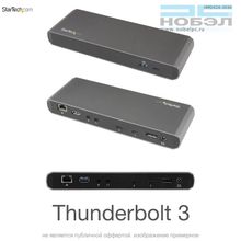 StarTech Порт репликатор StarTech Thunderbolt 3 Dual 4K Docking Station (Mac и Windows) TB3DKDPMAW