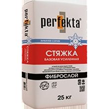 Стяжка базовая усиленная perfekta – "фиброслой" зимняя серия